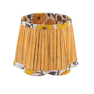 Lampshade E14-E27 (15-20d-15h) Yellow With Flowers