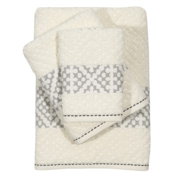 Σετ Πετσέτες 3 Τεμαχίων (30x50, 50x90, 70x140) Daily Line Jacquard Towels 0671 Das Home