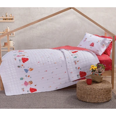 Παιδικό Κουβερλί 180x240 nef-nef fairy world white