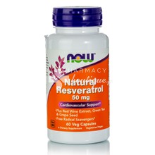 Now Natural Resveratrol - Καρδιαγγειακό, 60 veg caps