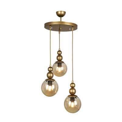 Pendant Light 3/L With Decoration Hanging Balls Wi