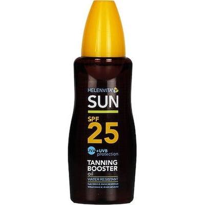 Helenvita Sun Tanning Booster Oil SPF25 Αντηλιακό 