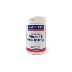 Lamberts Vitamin E 400iu Natural Form Συμπλήρωμα Διατροφής Συμβάλλει Στην Διατήρηση Της Υγείας Της Καρδιάς 180 κάψουλες