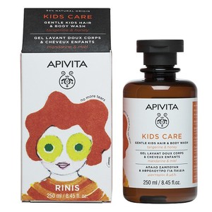 APIVITA Kids hair & body wash με μανταρίνι & μέλι 