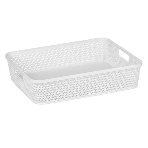 Curver Jute Storage Basket 5 Litres Pack Of 6, Cream Curver US