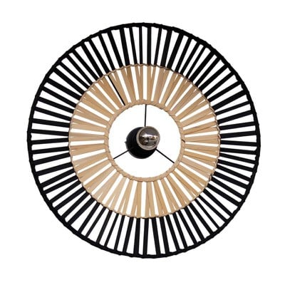 Ceiling Light D60 Black Bamboo 1Xe27 Max 40W