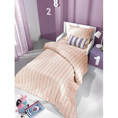Σετ Σεντόνια 3τμχ. Pink Stripes 165x250 Saint Clai