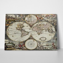 World hemispheres 1668