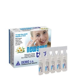 Demo Newsept Total Διάλυμα Πολλαπλών Χρήσεων για Φακούς Επαφής με Εκχύλισμα Χαμομηλιού, 10x10ml