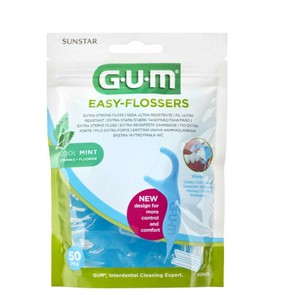 Gum Easy Flossers 890 Cool Mint Οδοντικό Νήμα Ελαφ