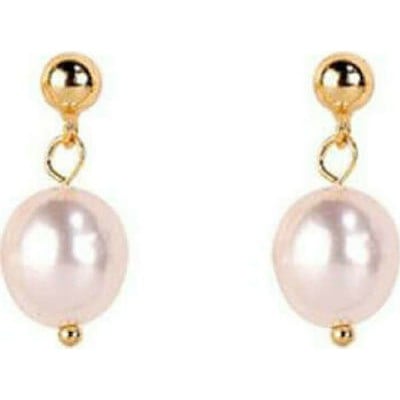 Dalee Earings-Teardrop pearl_yellow gold plated
