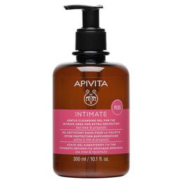 Apivita Intimate Plus, Απαλό Gel Καθαρισμού Ευαίσθητης Περιοχής Με Πρόπολη & Tea Tree 300ml