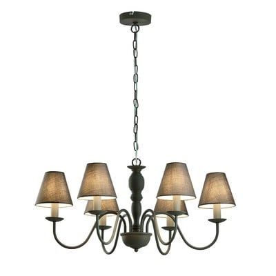 Pendant Light 6/L Fatima Grey 6X40W