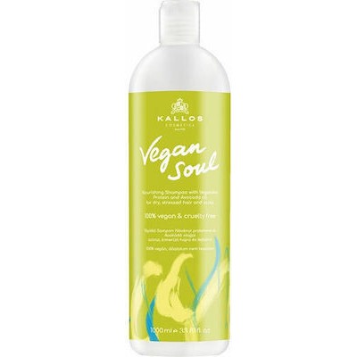 KALLOS Shampoo Vegan Soul Nourishing Σαμπουάν Θρέψης Για Ξηρά Μαλλιά 1000ml