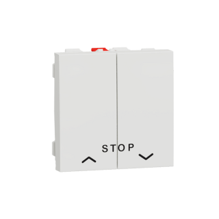 New Unica Μπουτόν Ρολών με Stop Λευκό NU323718