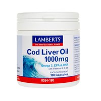Lamberts Cod Liver Oil 1000mg 180 Κάψουλες.