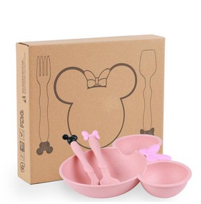 One & Only Baby Minnie Food Set Pink Color, 1 Set