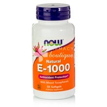 Now Vitamin E 1000IU - Αντιοξειδωτικό, 50 softgels