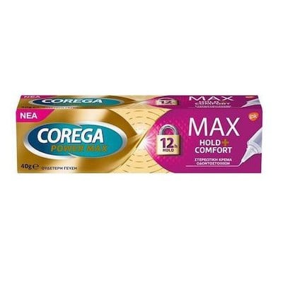 Corega Power Max Hold & Comfort Στερεωτική Κρέμα Τ