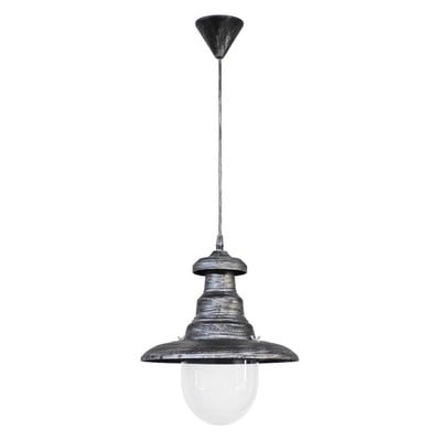 Pendant Light 1xΕ27 Flp-100K Plastic Silver