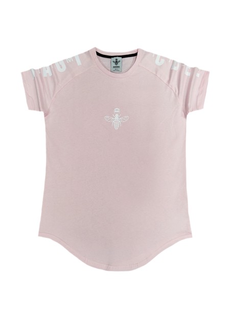 Magicbee sleeves/chest logo tee - baby pink