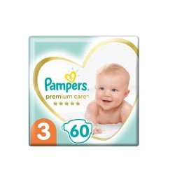 Pampers Premium Care Diapers Size 3 (6-10kg) 60 Diapers
