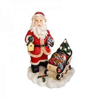 Santa Claus Garden Lamp with Sled 009-14849 / HS-S