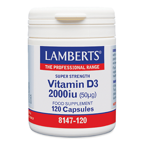 LAMBERTS Vitamin D3 2.000iu 120 κάψουλες
