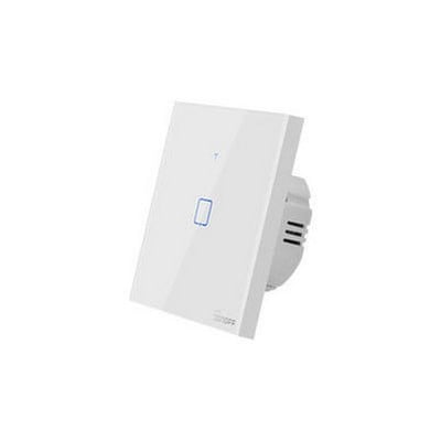 Wireless Switch Wifi-Rf Flush Mounted Single Glass