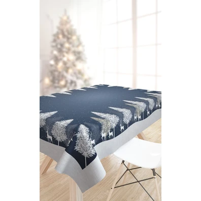 Χριστουγεννιάτικο Τραπεζομάντηλο 2043 Blue 145x180