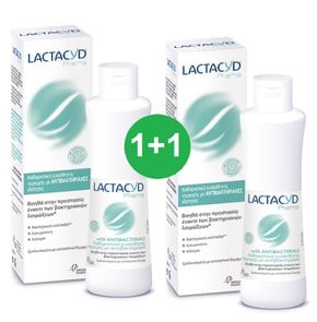 1+1 Lactacyd With Antibacterials Καθαριστικό Ευαίσ