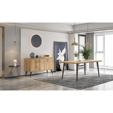 Τραπέζι Δείπνου 159x90x79 N10 Μελί Μελαμίνη