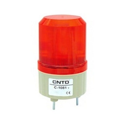 Small LED Flashing Beacon 230VAC 89X134mm Red C-10