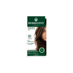 Herbatint Permanent Haircolor Gel 4D Φυτική Βαφή Μαλλιών Καστανό Χρυσαφί 150ml