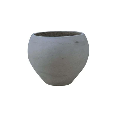 Flower pot-5 Cement Grey Φ32x26cm
