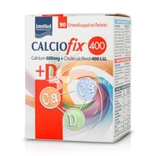 Intermed Calciofix 400 & D3 (Ασβέστιο 600mg & Vitamin D3 400i.u.), 90 tabs