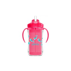Dr.Brown's Thermos Cup With Straw Pink 300ml