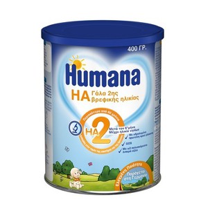Humana HA 2, Υποαλλεργικό Γάλα 6Μ+, 400gr