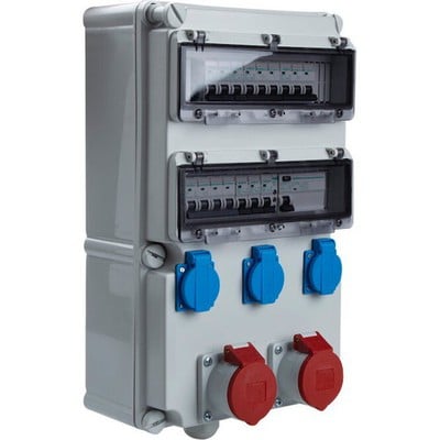 Distribution Box Compact 3 Phase Surface Plastic 2