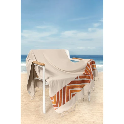 Πετσέτα Θαλάσσης Pestemal 19 Beige 90x170 guy Laro