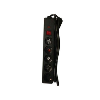 Socket Surge Protector 5 Positions with Cable 1.5m