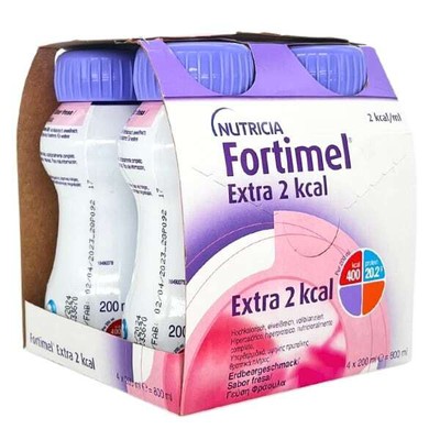FORTIMEL Extra 2 kcal Φράουλα 200ml x4 