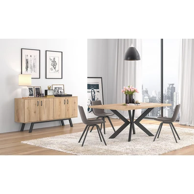 Μπουφές 180x44.5x85 N2 Μελί Μελαμίνη 