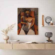 Picasso   woman with a fan