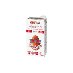EcoMil Almond Drink Natural Without Sweeteners Without Sugar 1Lt