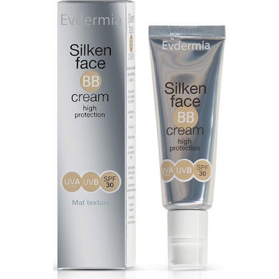 EVDERMIA Silken Face BB Cream Αντηλιακή Ενυδατική Kρέμα Προσώπου Με Χρώμα SPF30 50ml