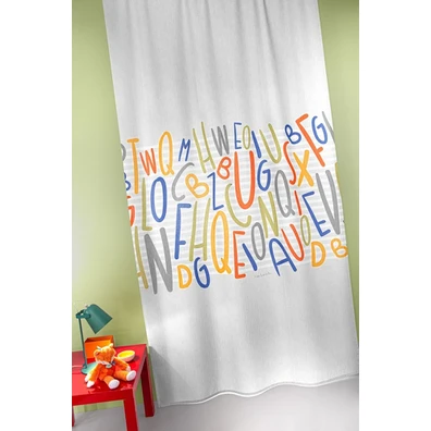 Βρεφική Κουρτίνα Letters Multi 145x270 guy Laroche