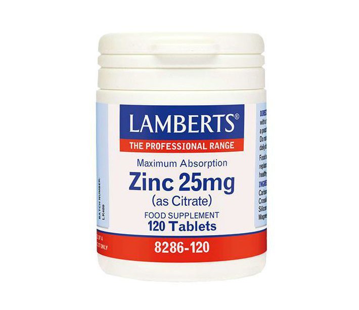 LAMBERTS ZINC CITRATE 25MG 120TABL