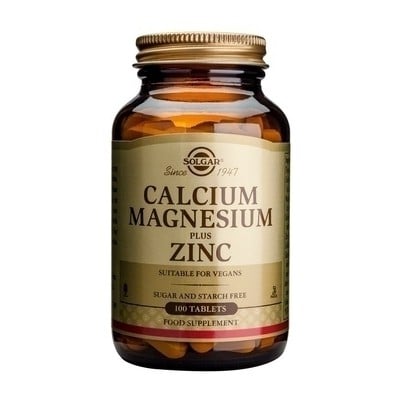 Solgar Calcium Magnesium + Zinc 100tabs