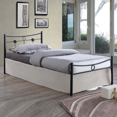 Dugan Κρεβάτι Μονό, για Στρώμα 90x200cm, Μέταλλο Β